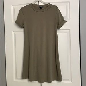 Forever 21 Olive Tee Shirt Dress